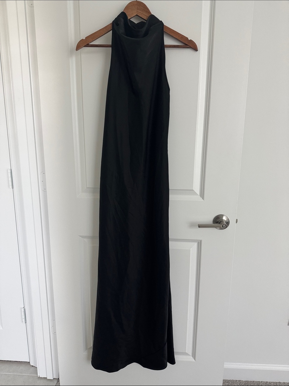 Black Halter Maxi Dress - Elegant Evening Gown